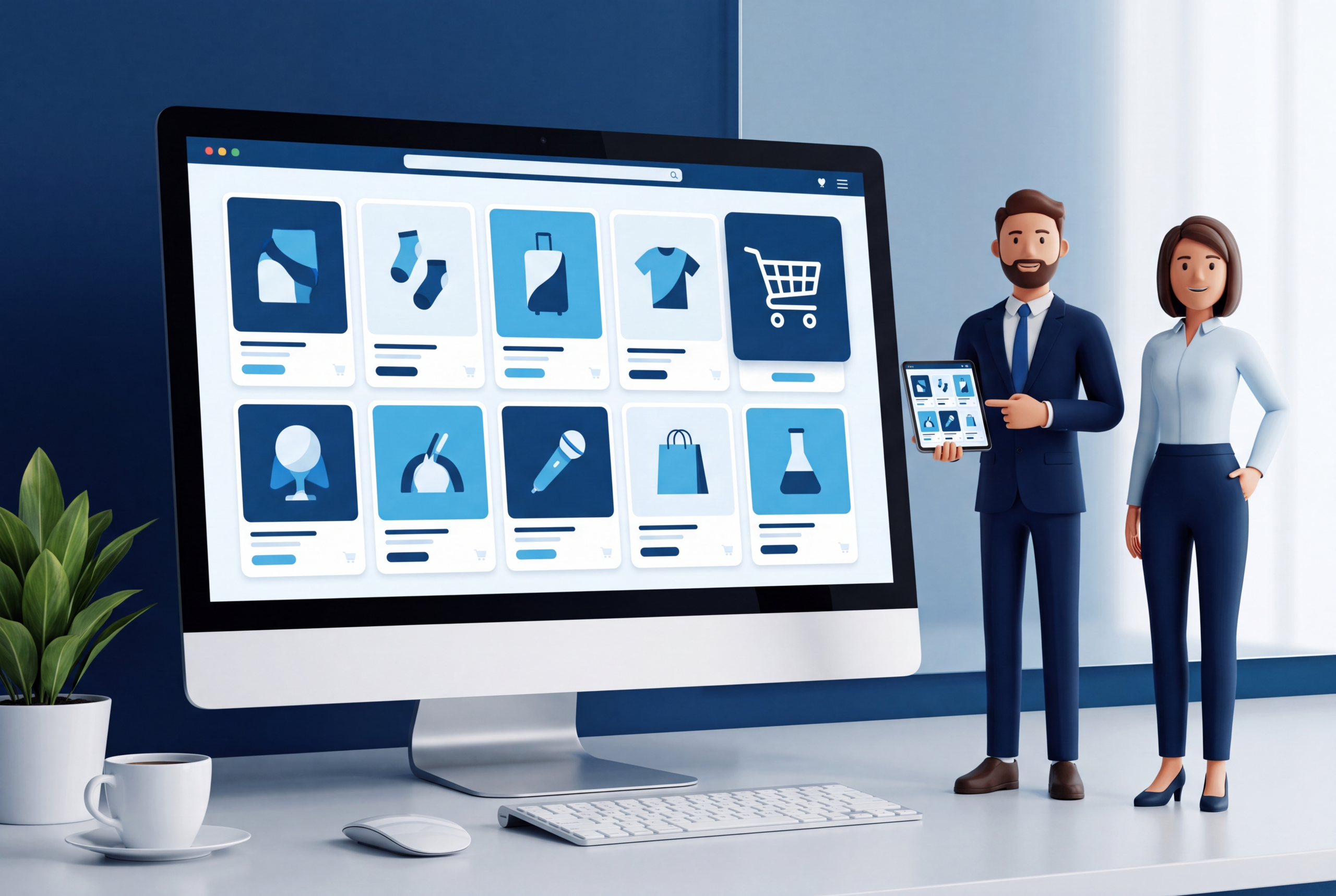 Embedded plaza webshop