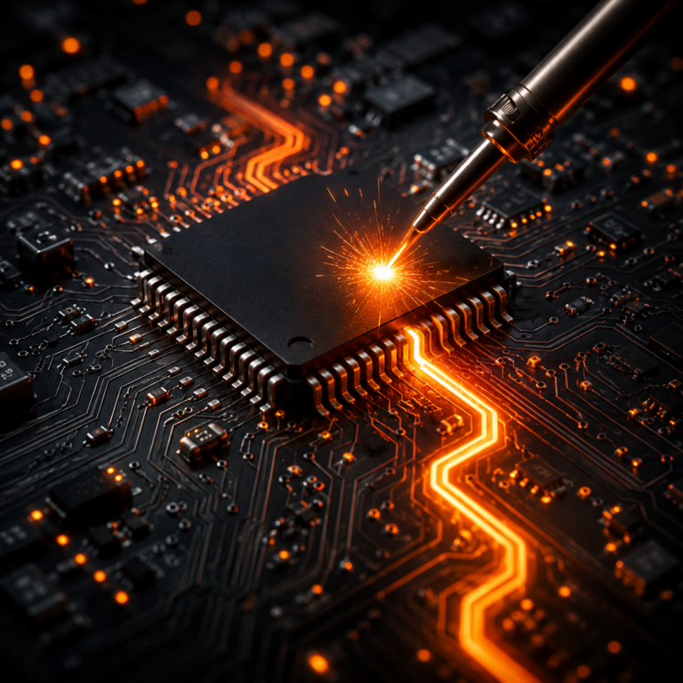 Memory chip on fire