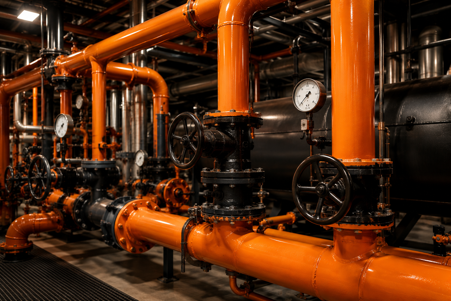 Pipes valves and instruments